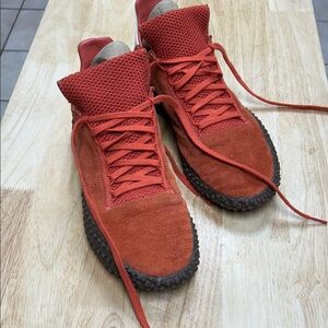 adidas Men's Red Textured Sneakers